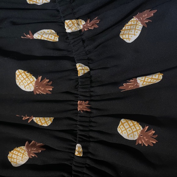 NWT Kate Spade Ruffle Sleeveless Pineapple Dress - Picture 6 of 7